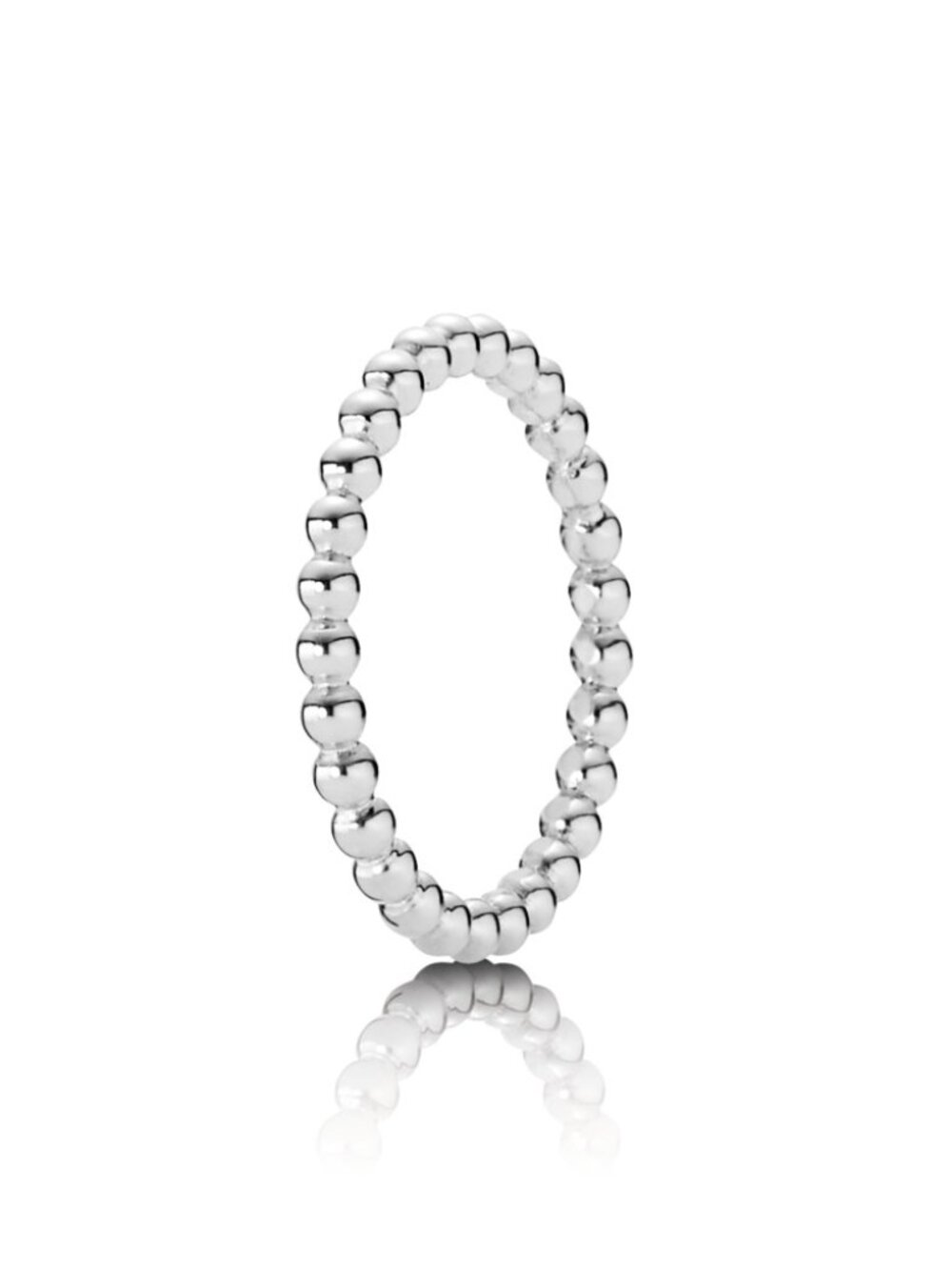 Sterling Silver Beaded Ring Sz 5
